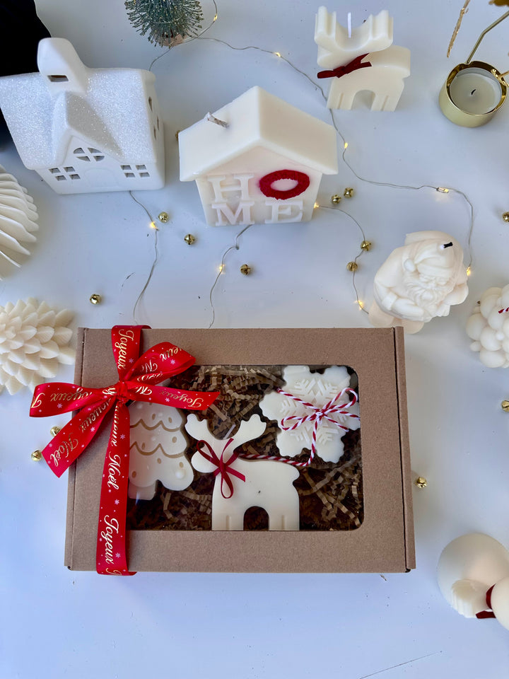 Coffret 3 bougies de Noël