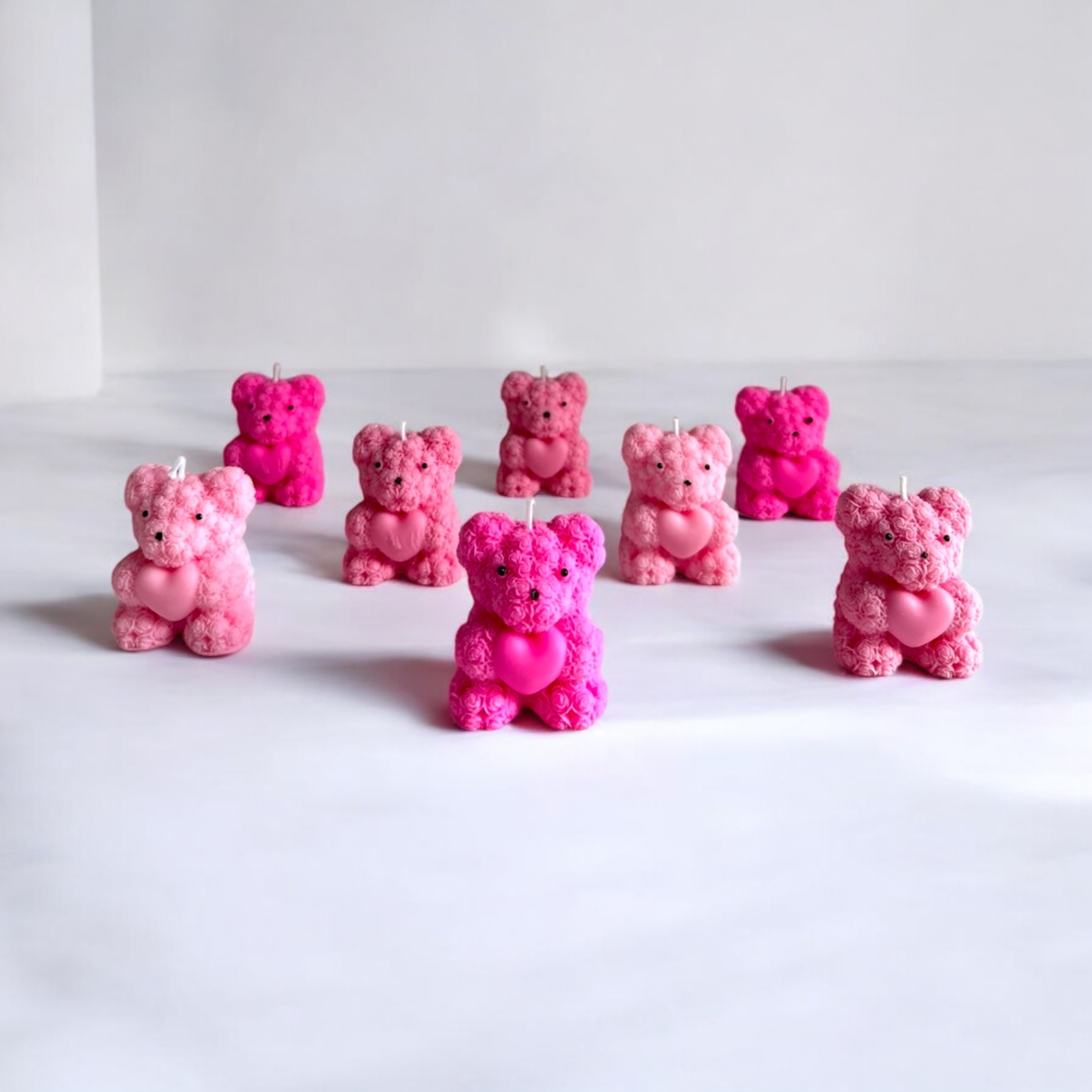 La bougie ourson fleuri