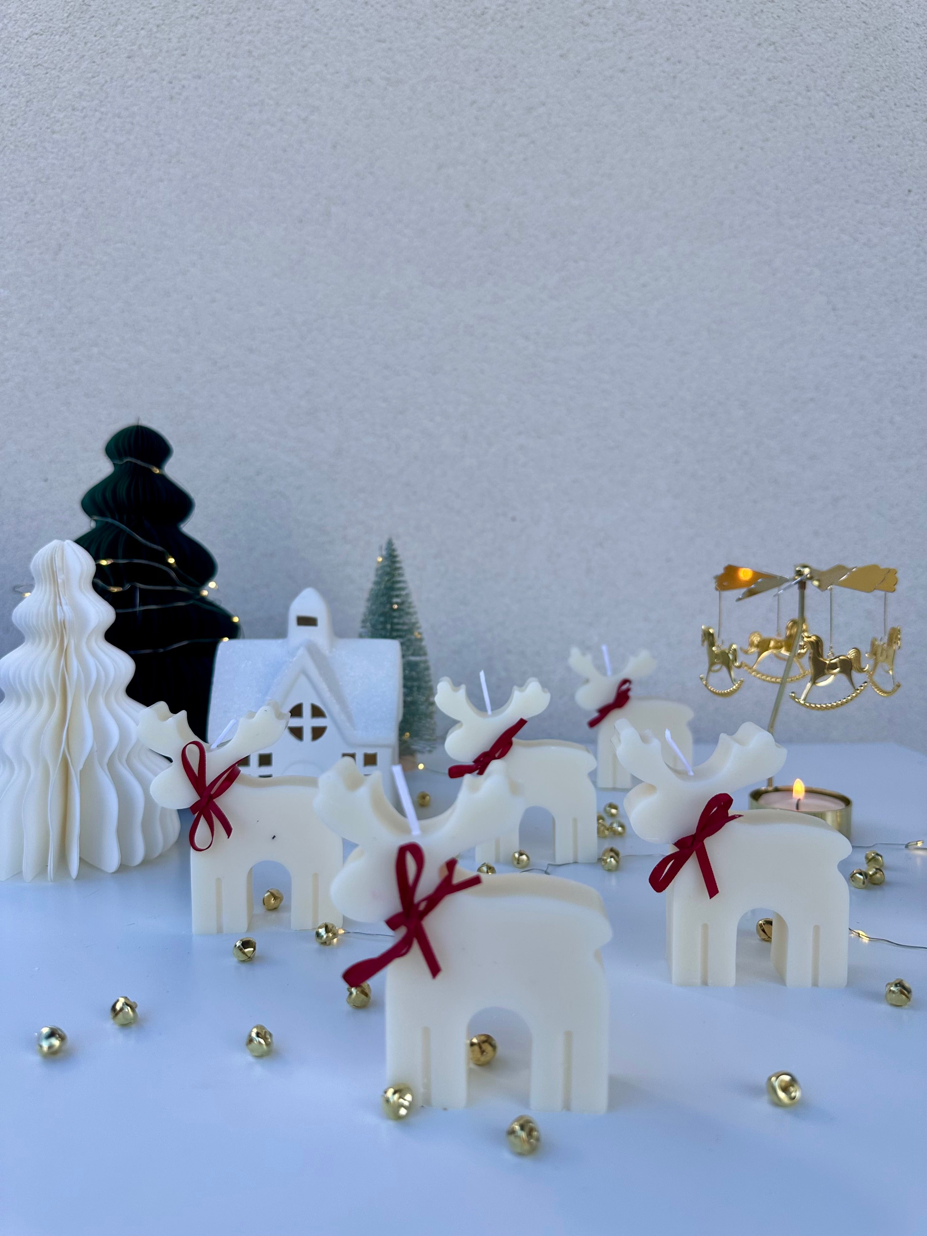Bougie cerf de Noël