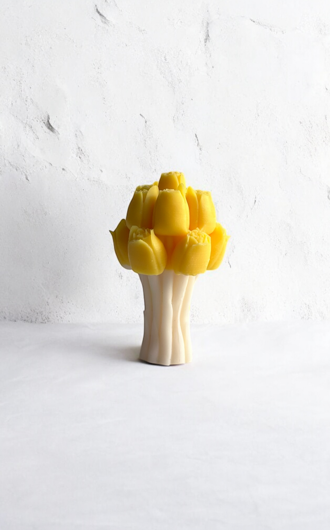 La bougie bouquet de tulipes