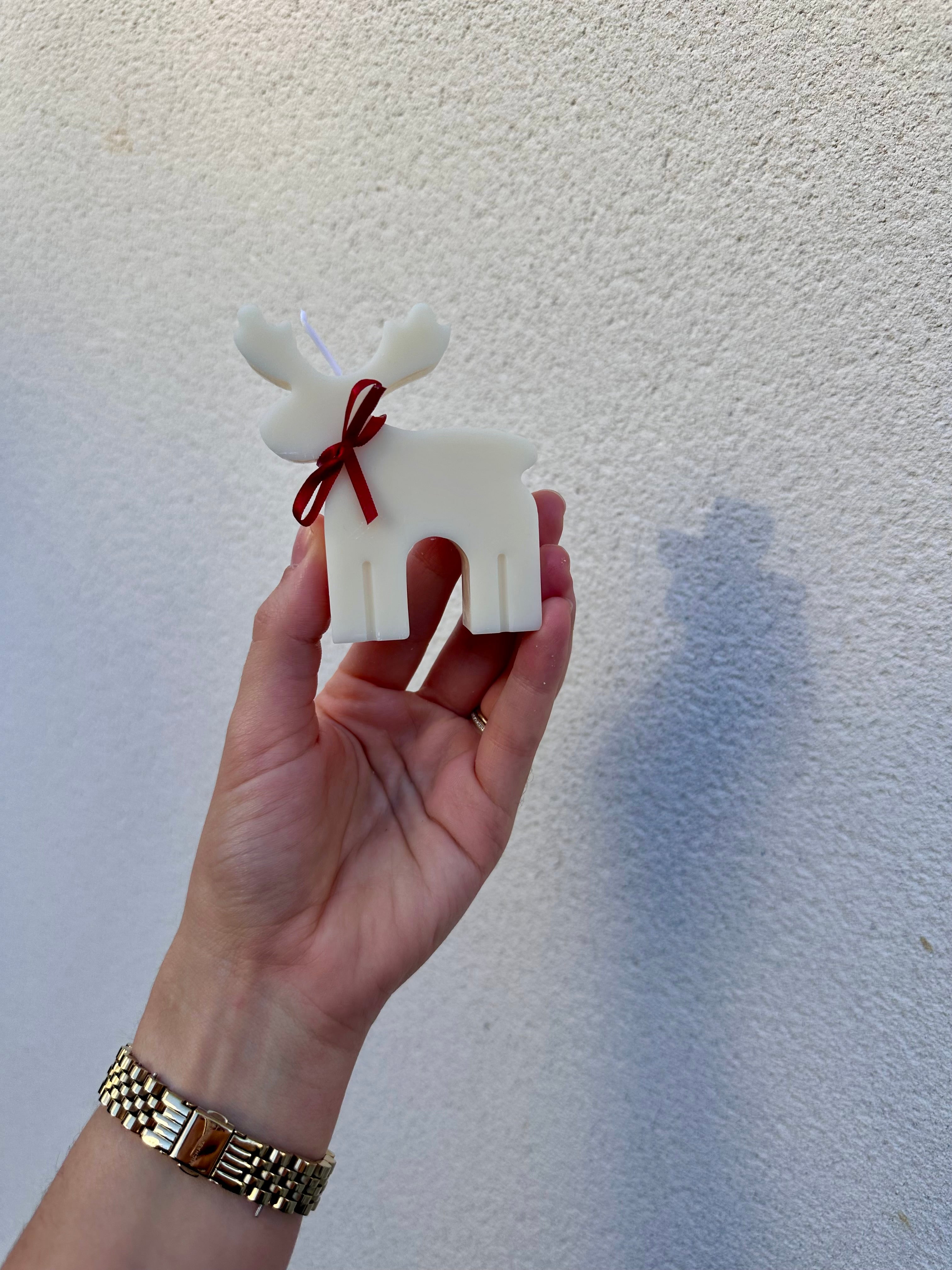 Bougie cerf de Noël