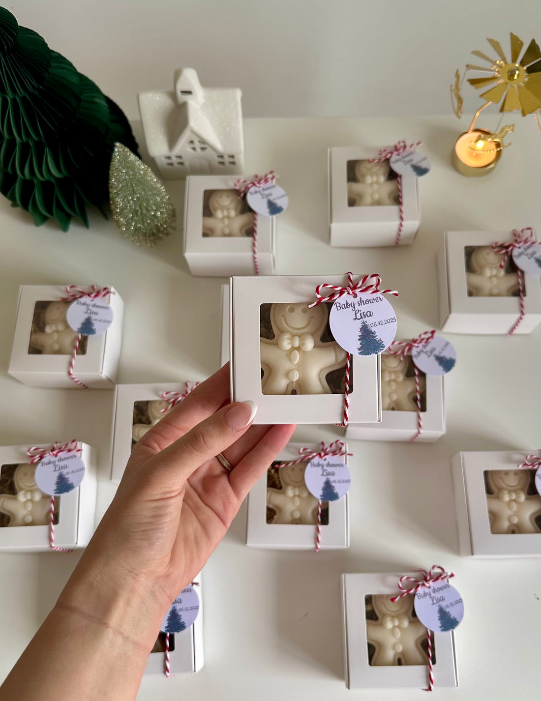 Mini bougie pain d’épice en boîte