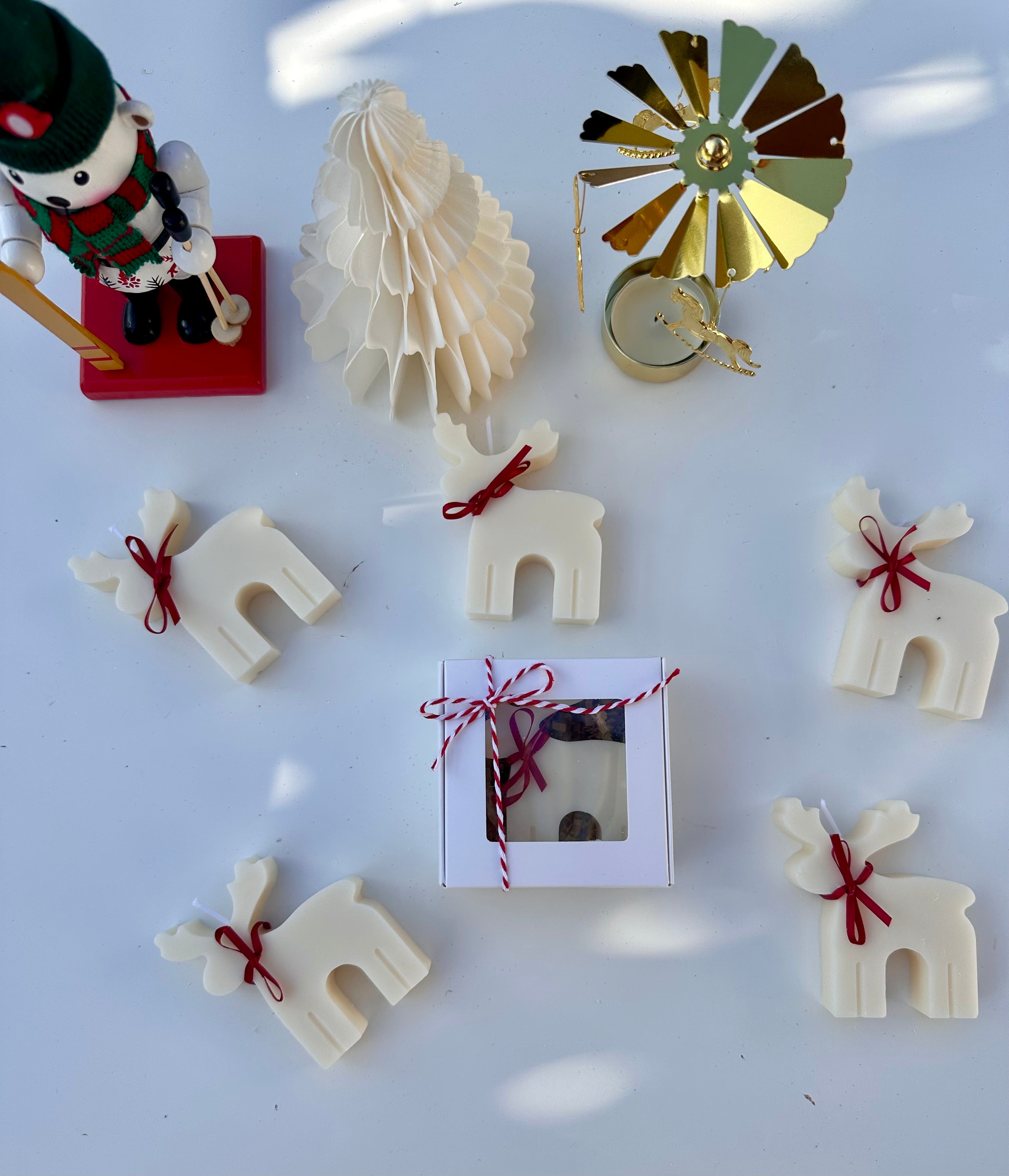 Bougie cerf de Noël