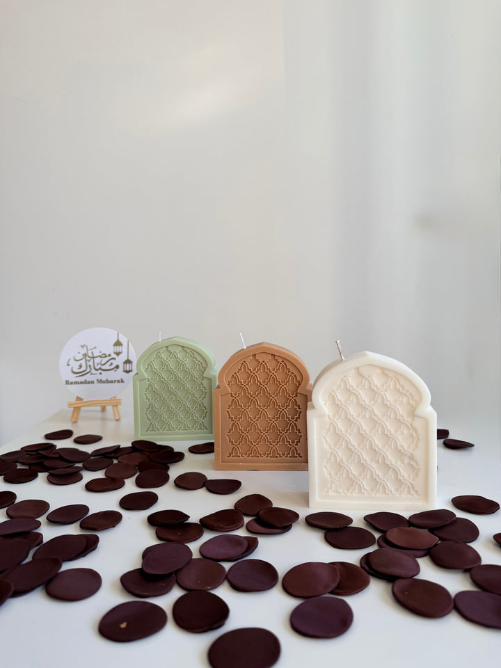 Bougie Arche Orientale – Motif moucharabieh