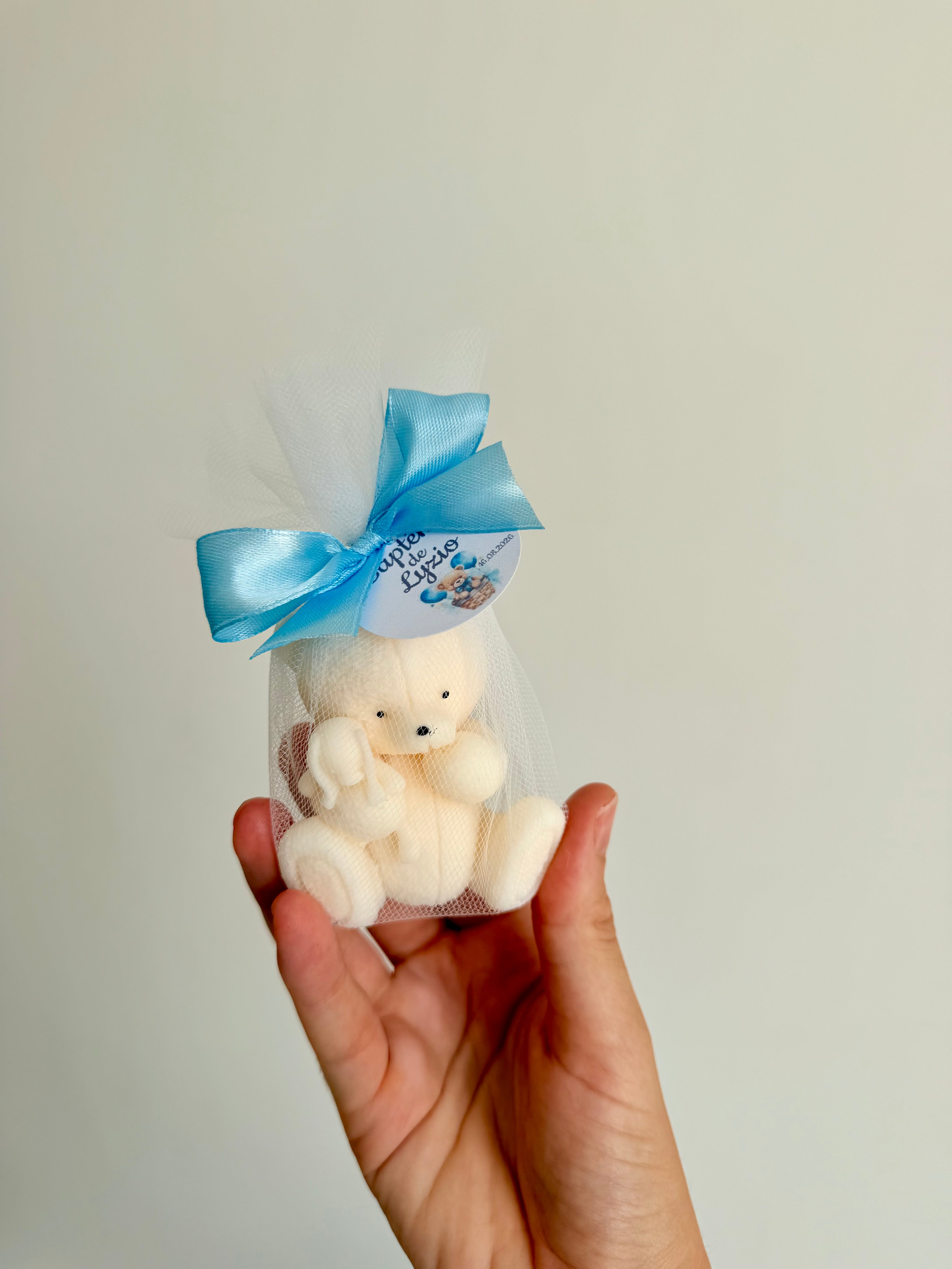 La bougie ourson et son doudou