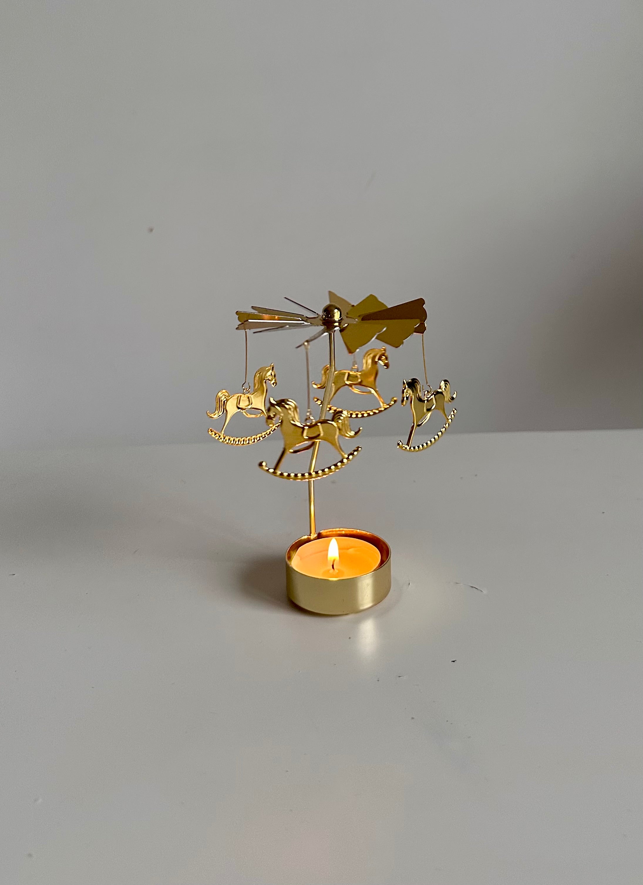 Bougeoir carrousel de Noël