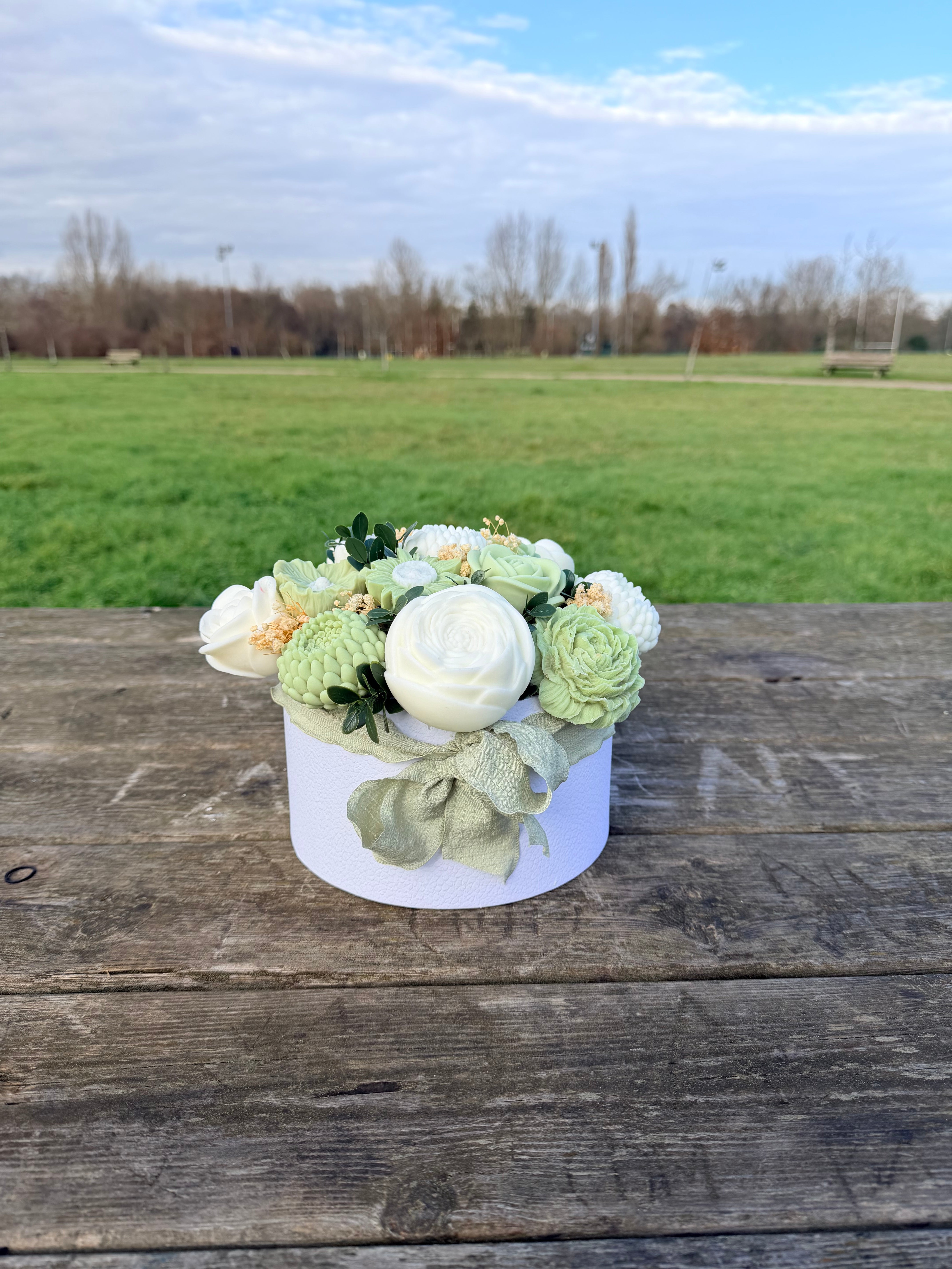 Bouquet XL en cire – pièce décorative artisanale
